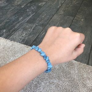 stone bracelet stretchy blue OS